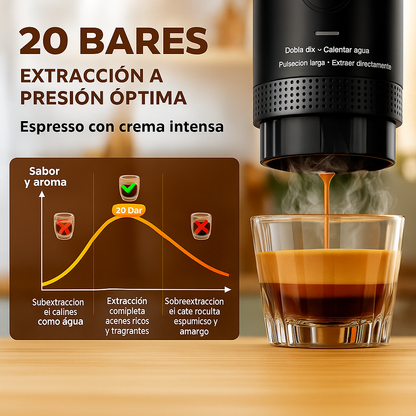 Cafetera Portátil Inteligente 3 en 1®